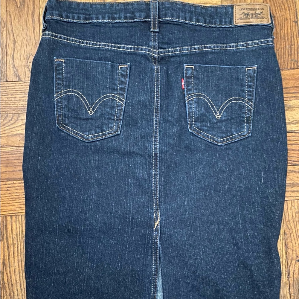 LEVI'S A-LINE Frm MEXICO CLASSIC JEANS Skirt 6 LUX - Picture 6 of 8